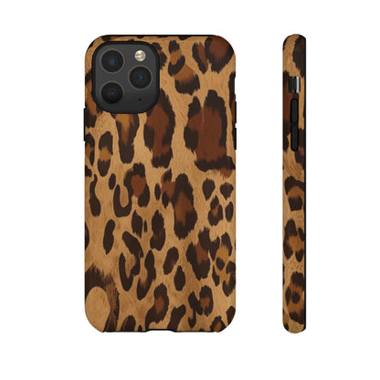 Leopard Print Tough Phone Case — Durable Animal Print Protective Cover