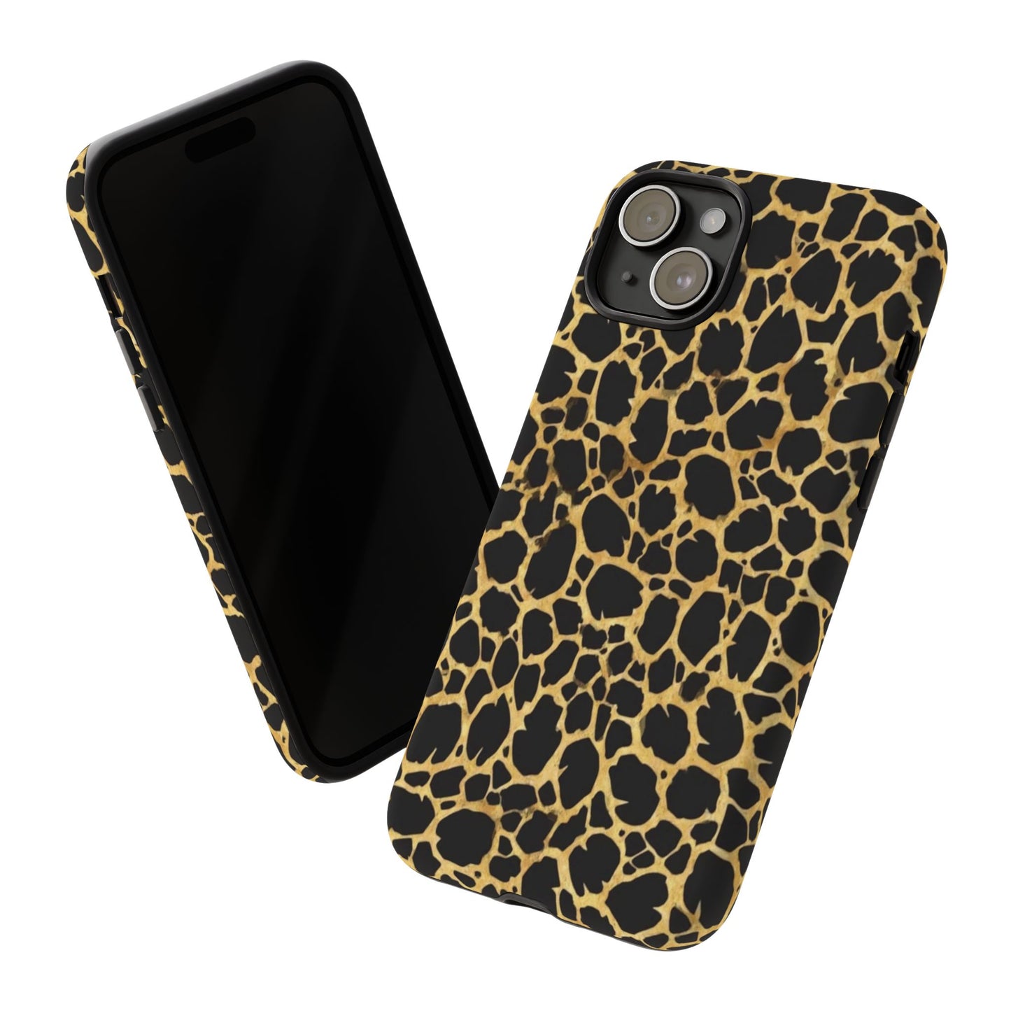 Giraffe Print Tough Phone Case — Durable Leopard-Style Protective Cover