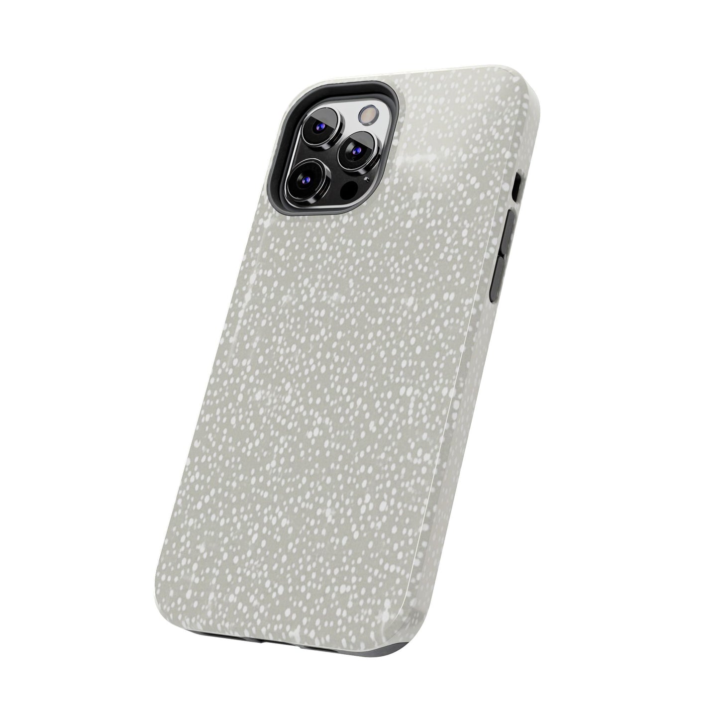 Speckled Gray Tough Phone Case — Protective Shockproof iPhone Cover