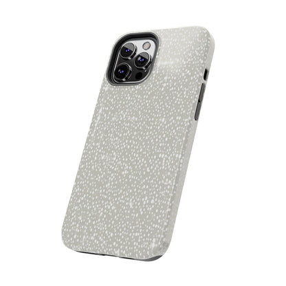 Speckled Gray Tough Phone Case — Protective Shockproof iPhone Cover