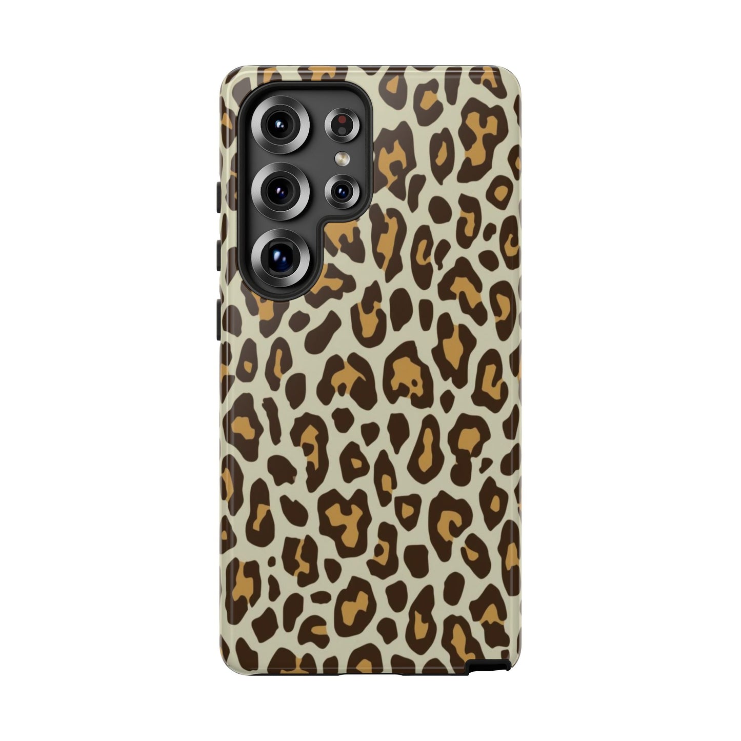 Leopard Print Tough Phone Case — Durable Protective Animal Print Case