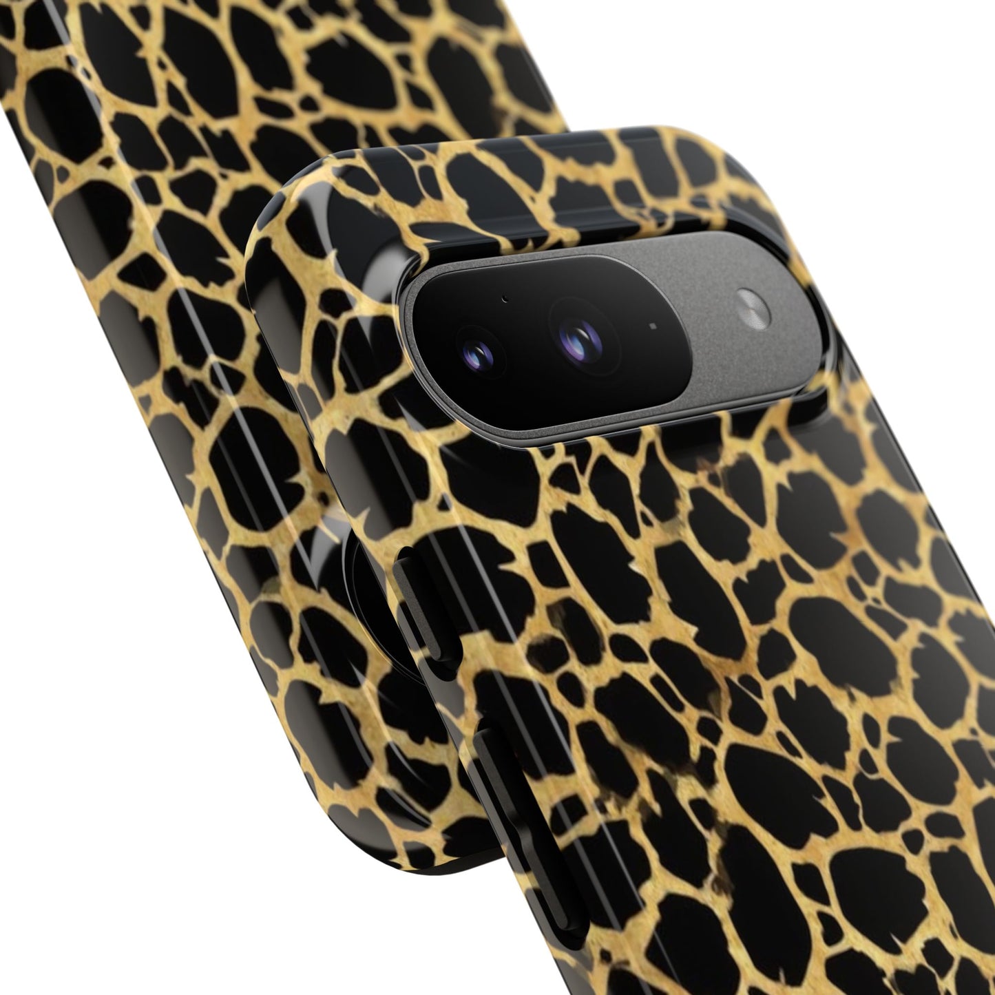 Giraffe Print Tough Phone Case — Durable Leopard-Style Protective Cover
