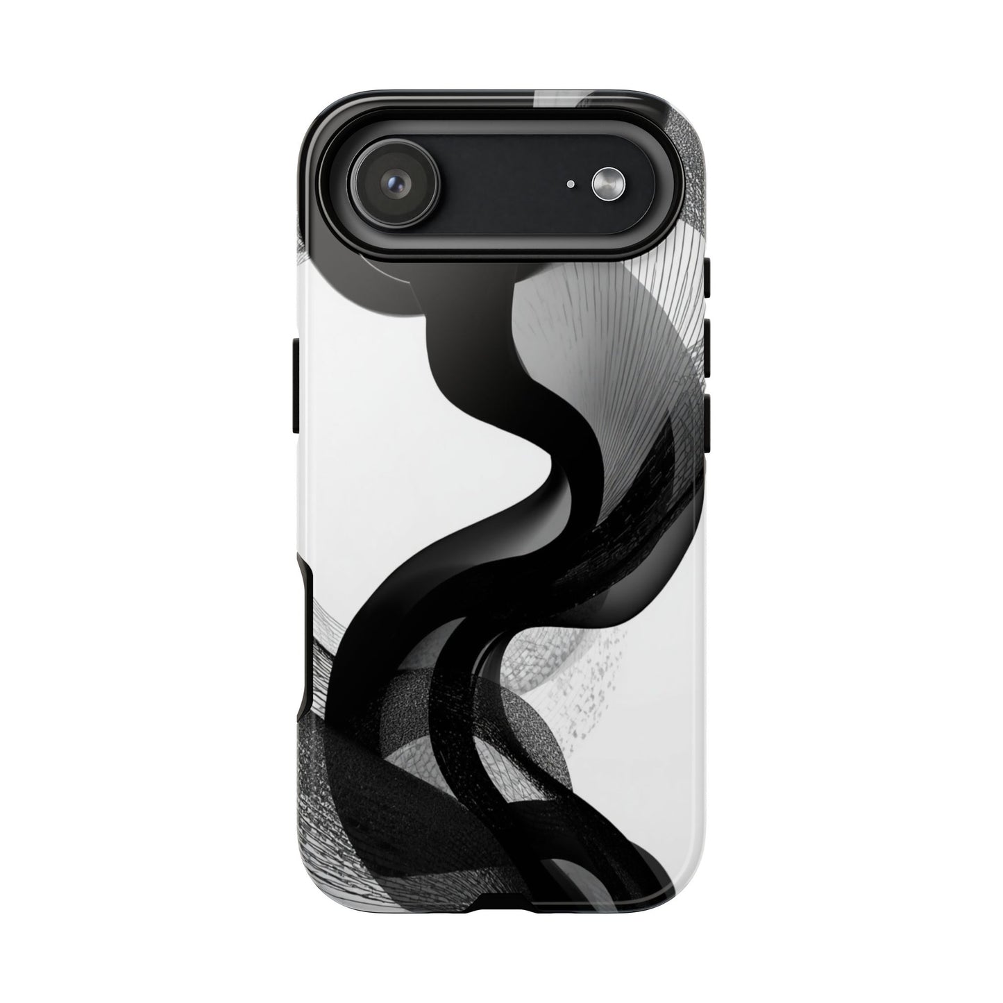 Phone Case — Monochrome Abstract Protective Cover