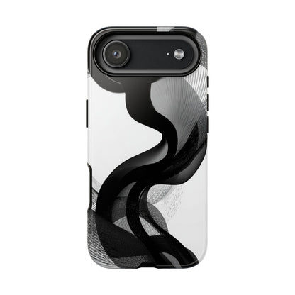 Phone Case — Monochrome Abstract Protective Cover