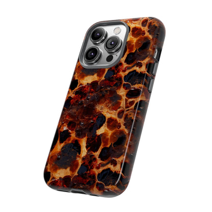 Tortoiseshell Phone Case — Protective iPhone Cover with Classic Amber Pattern