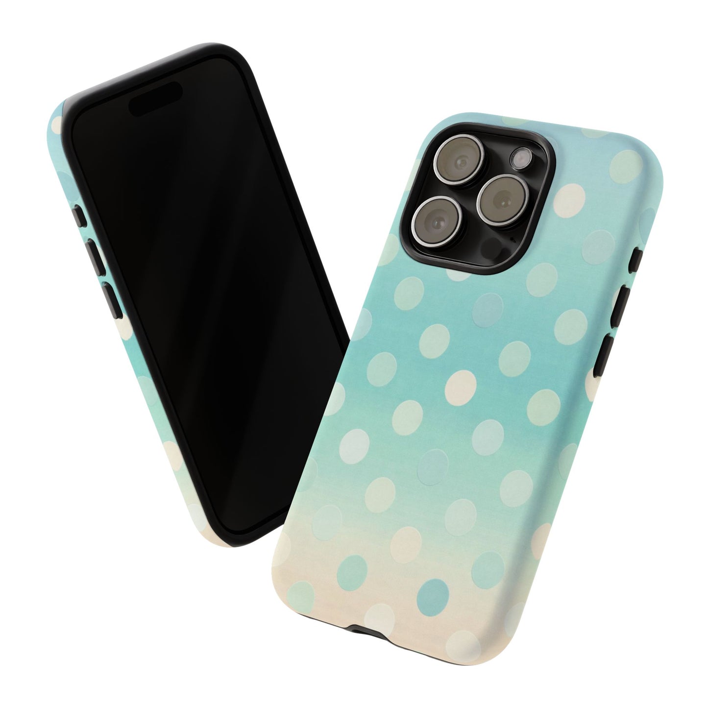 Abstract Palm Tough Phone Case — Minimal Coastal Blue Protective Cover