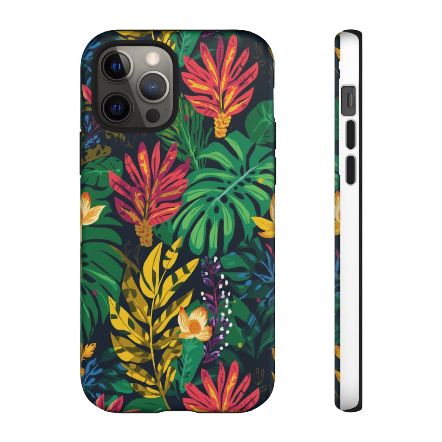 Tropical Floral Phone Case — Vibrant Jungle Leaf Protective Cover