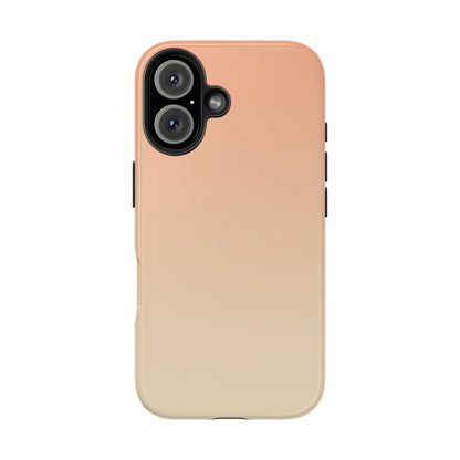 Gradient Tough Phone Case — Peach Ombre Protective Cover