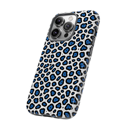 Blue Leopard Print Phone Case – Tough Protective Cover