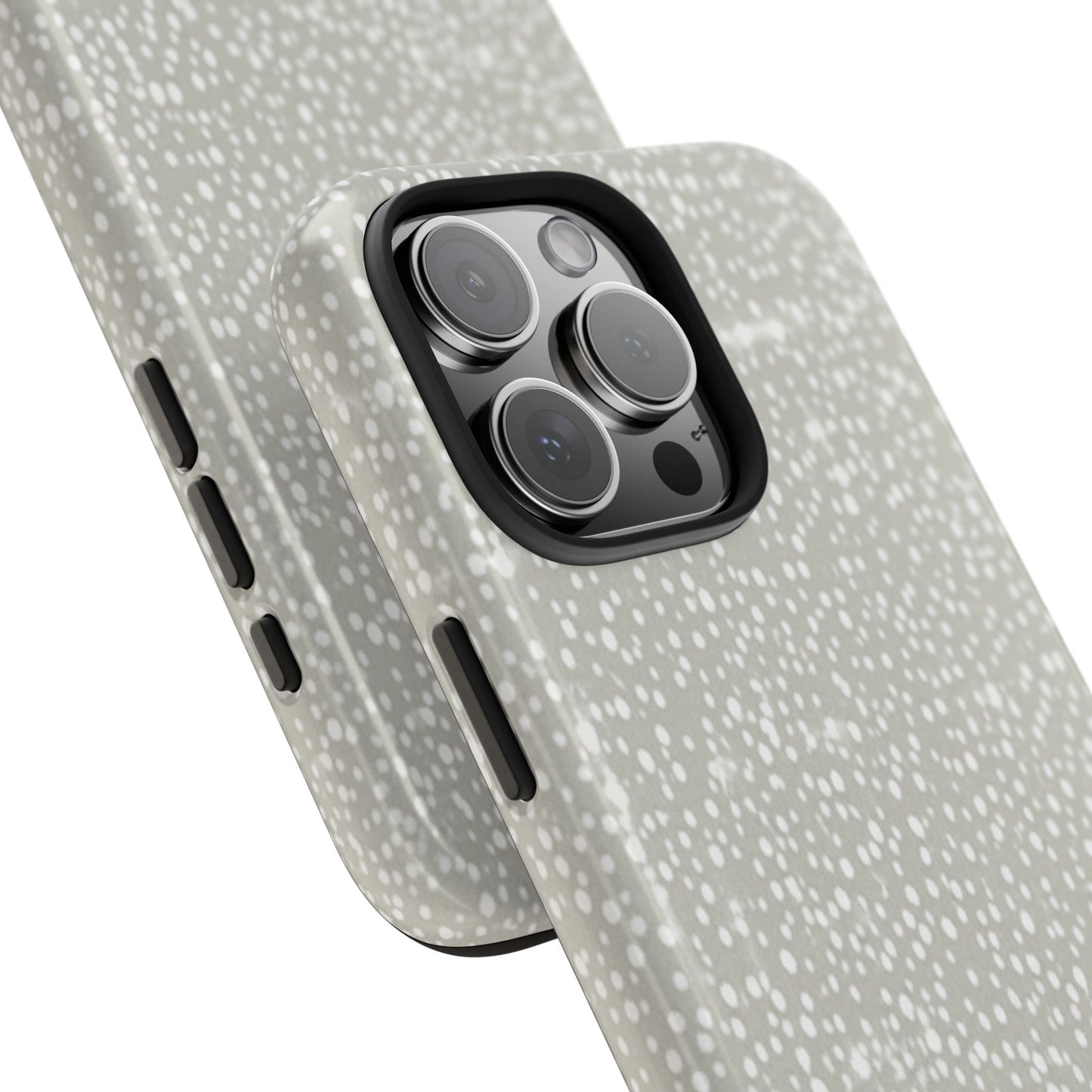 Speckled Gray Tough Phone Case — Protective Shockproof iPhone Cover