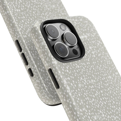 Speckled Gray Tough Phone Case — Protective Shockproof iPhone Cover