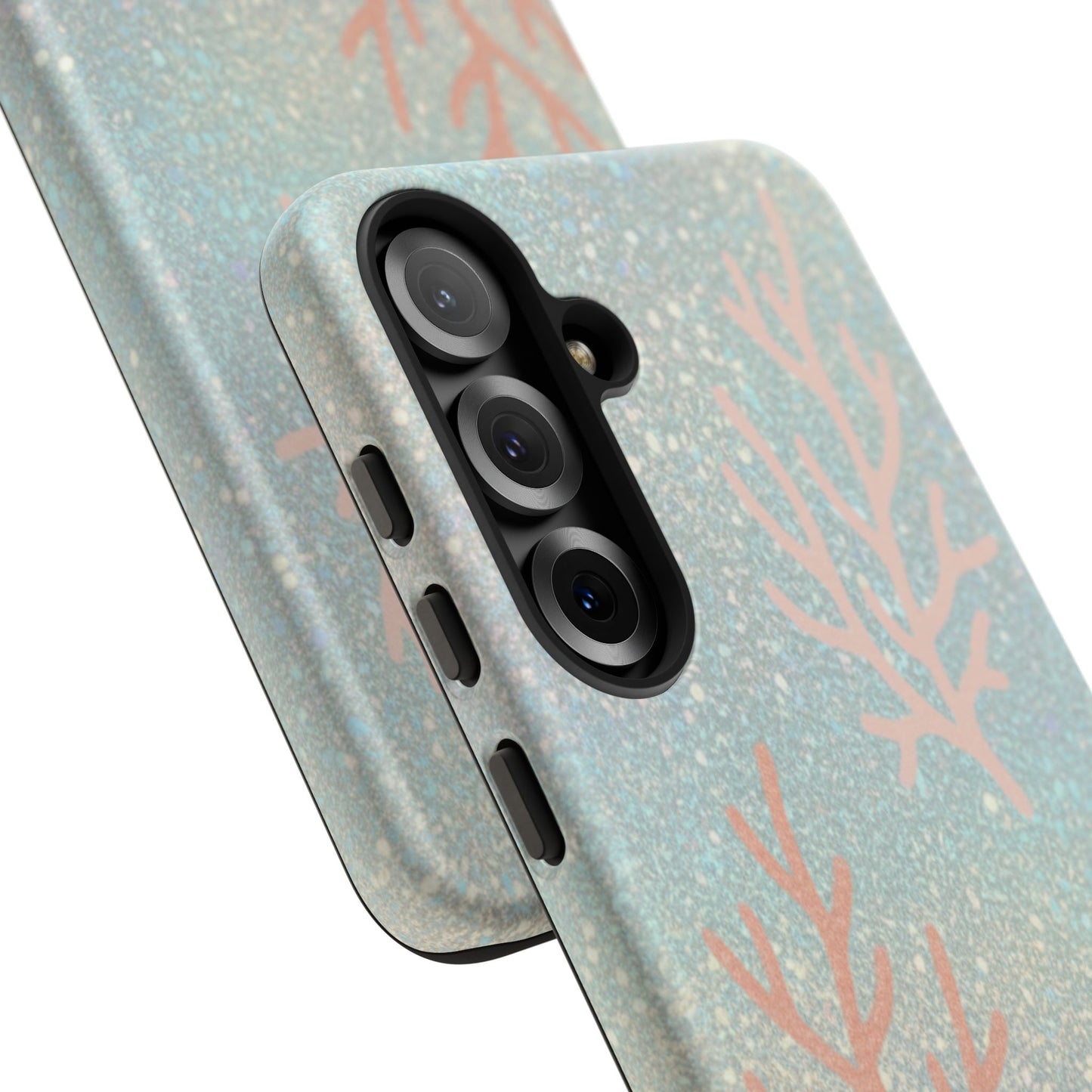 Seafoam Sparkle Phone Case – Coral & Seashell Tough Case