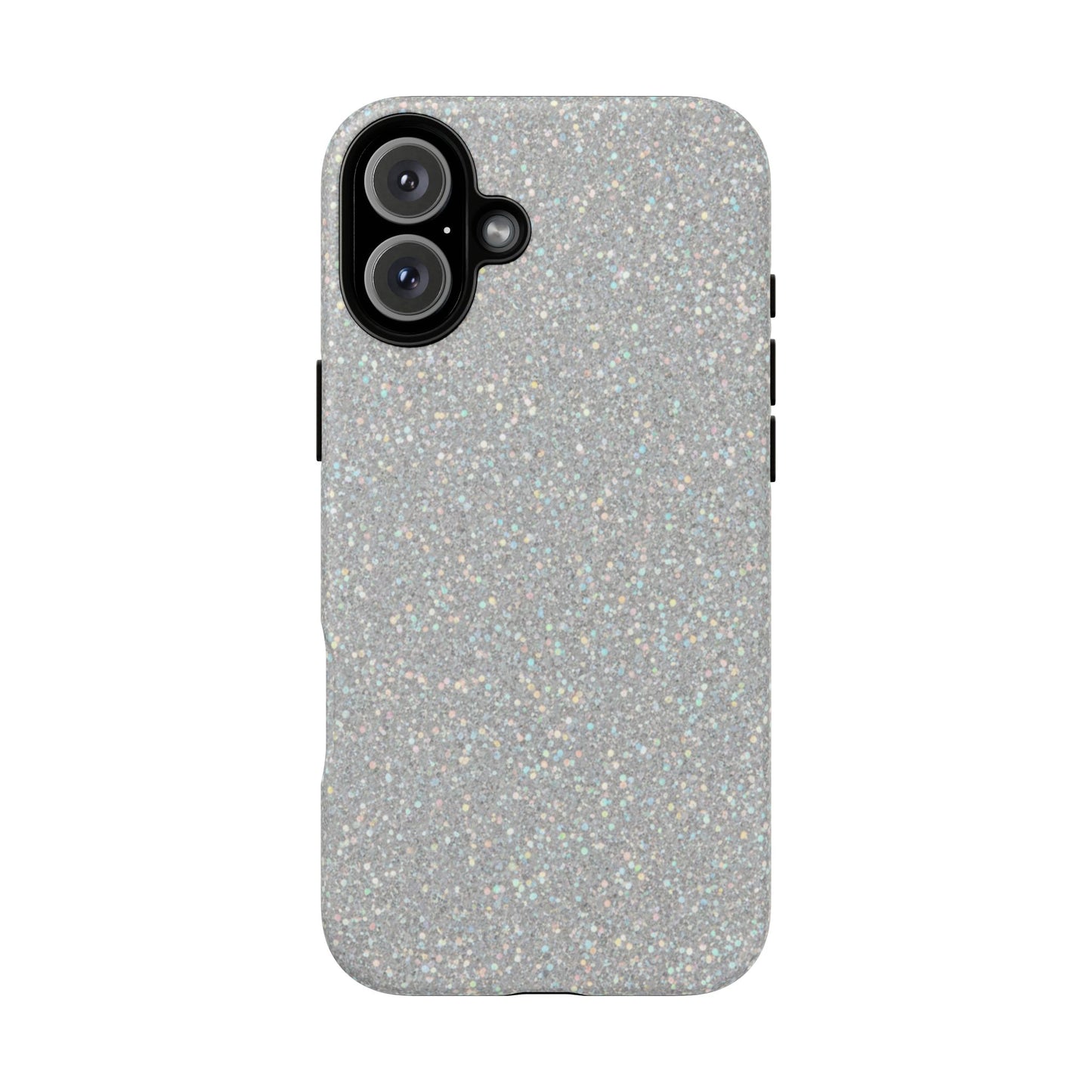 Glitter Silver Tough Phone Case — Sparkling Protective Phone Case