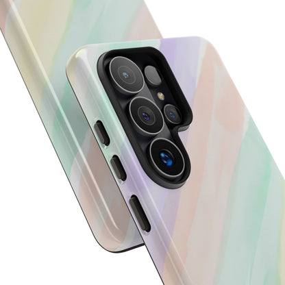 Pastel Watercolor Stripe Tough Phone Case
