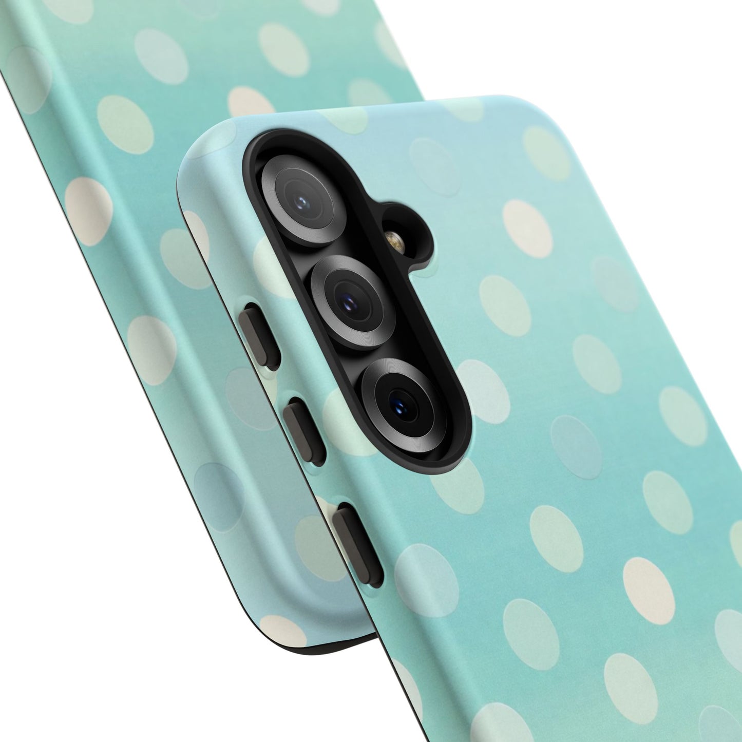 Abstract Palm Tough Phone Case — Minimal Coastal Blue Protective Cover