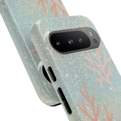 Seafoam Sparkle Phone Case – Coral & Seashell Tough Case