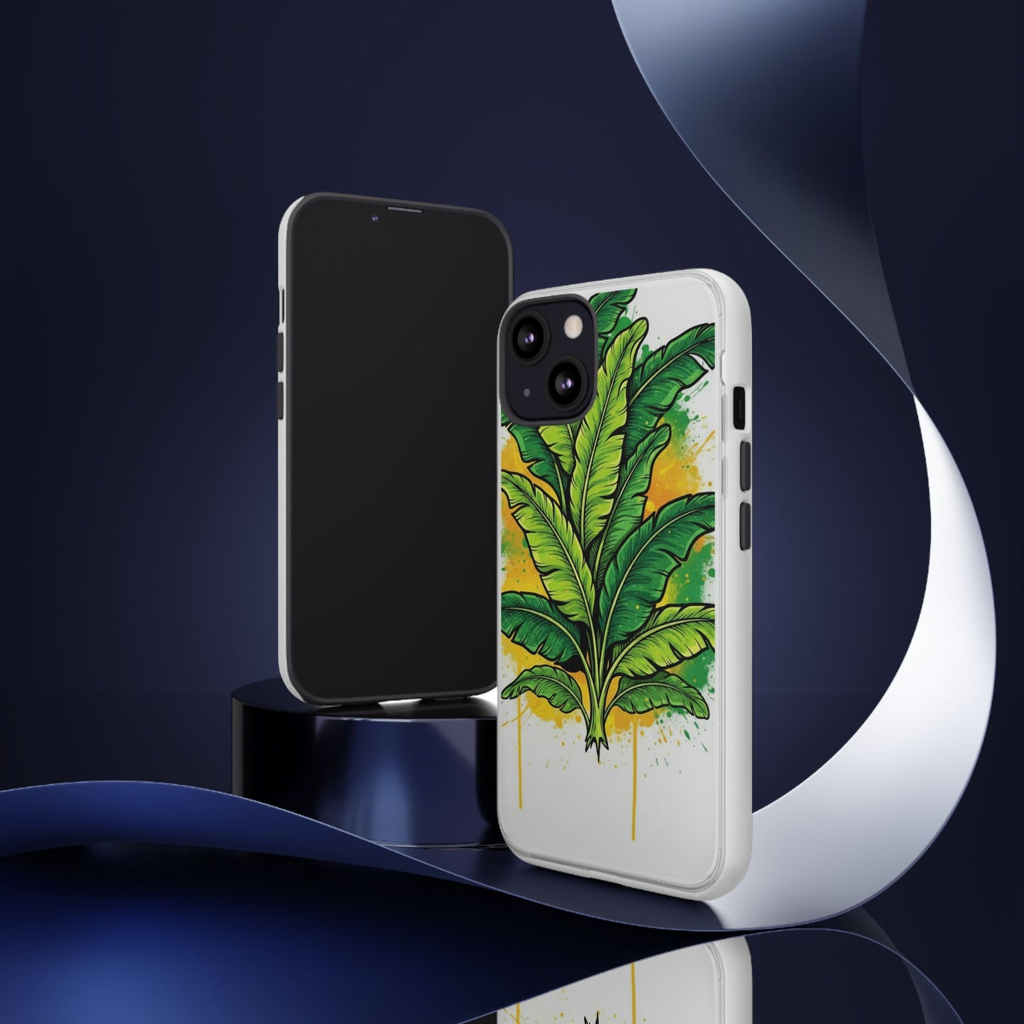 Tropical Banana Leaf Phone Case — Vibrant Green Plant Protector