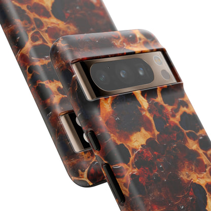 Tortoiseshell Phone Case — Protective iPhone Cover with Classic Amber Pattern