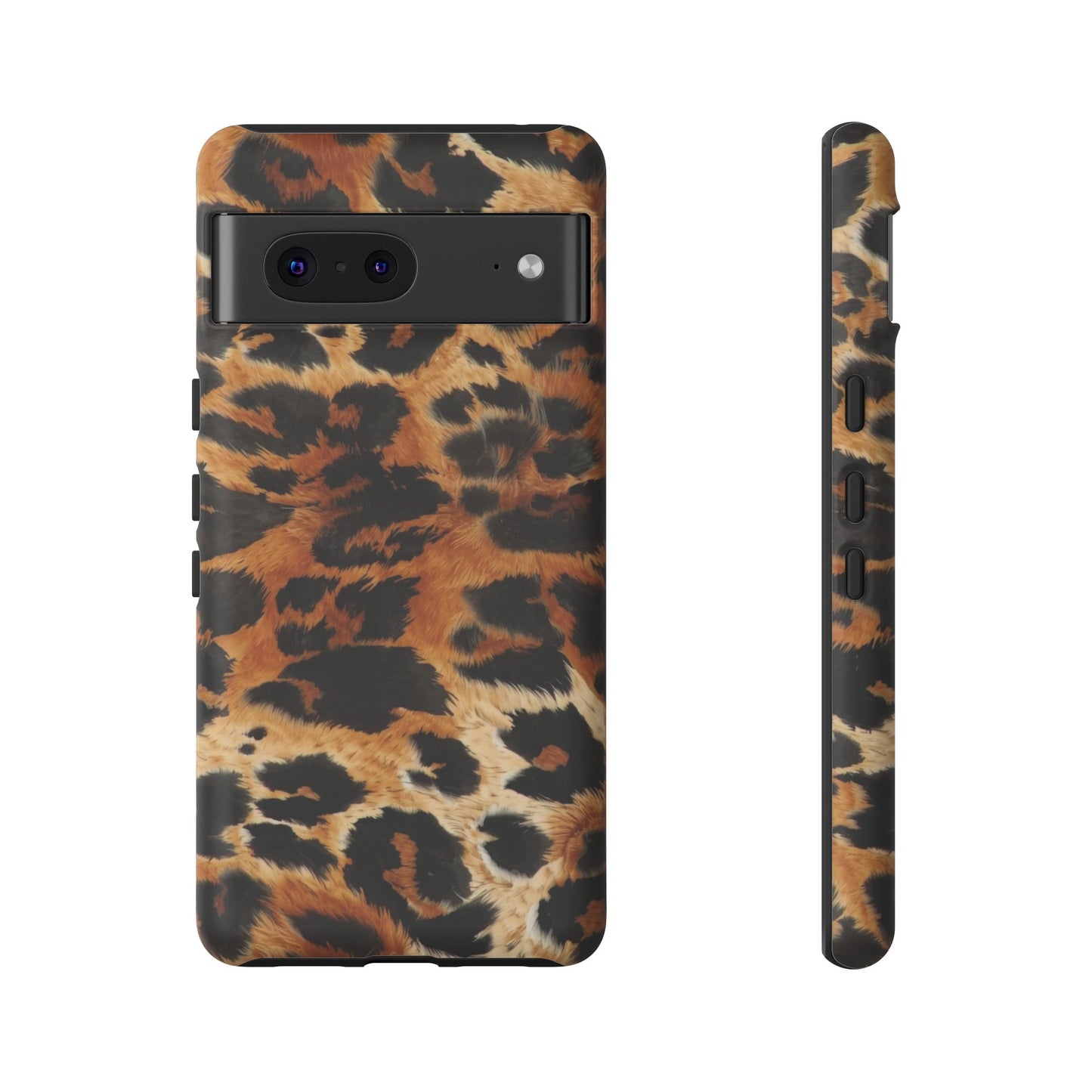 Leopard Print Tough Phone Case – Rugged Protective iPhone Cover