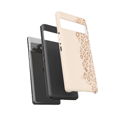 Phone Case – Beige Leopard Print Protective Cover