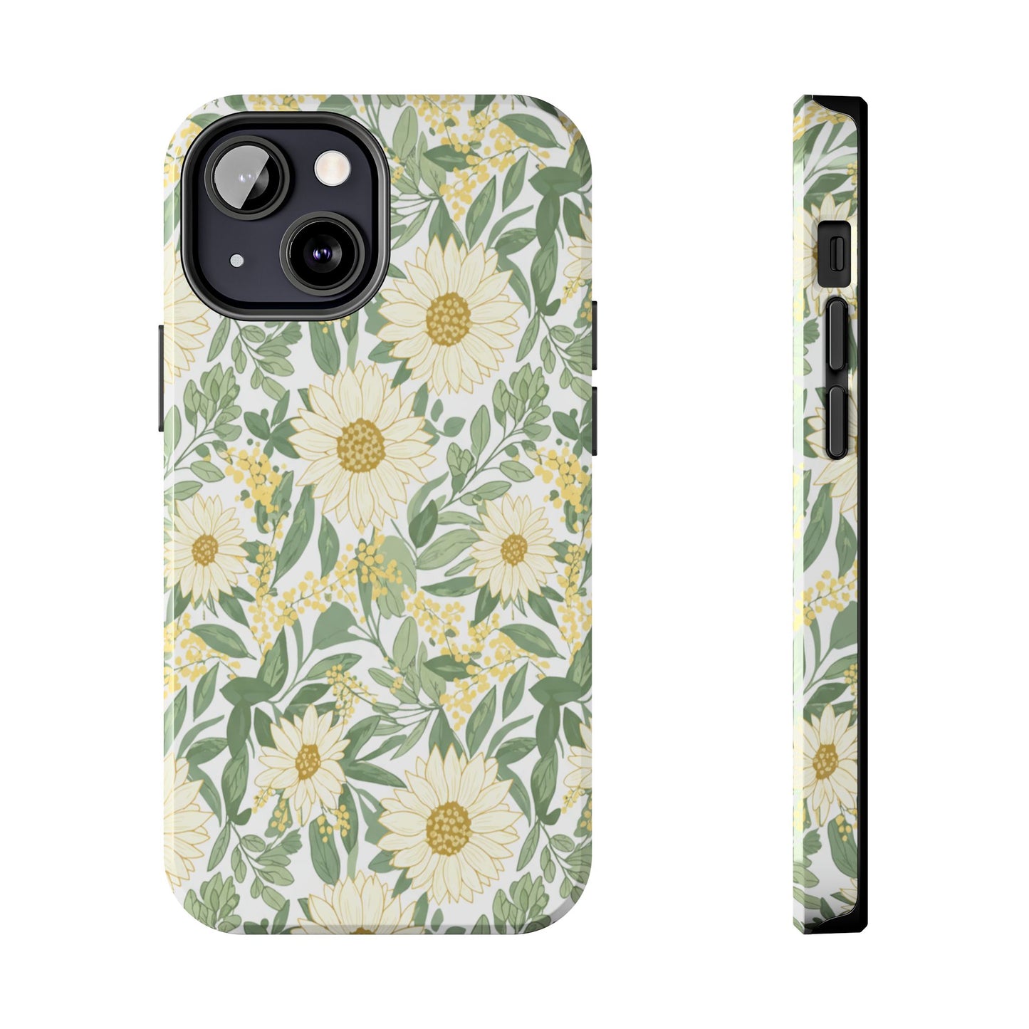 Daisy Meadow Tough Phone Case — Floral Protective Phone Cover