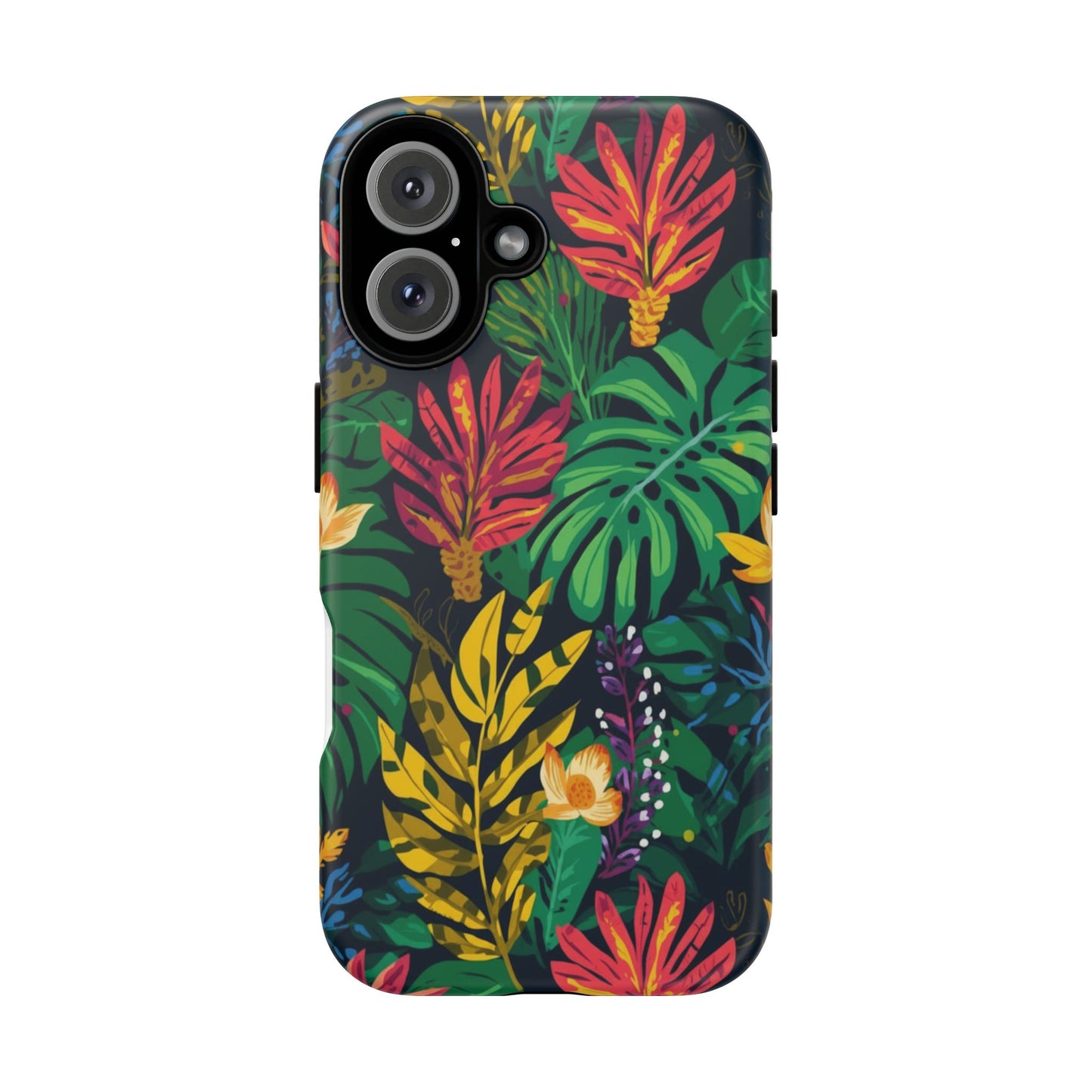Tropical Floral Phone Case — Vibrant Jungle Leaf Protective Cover