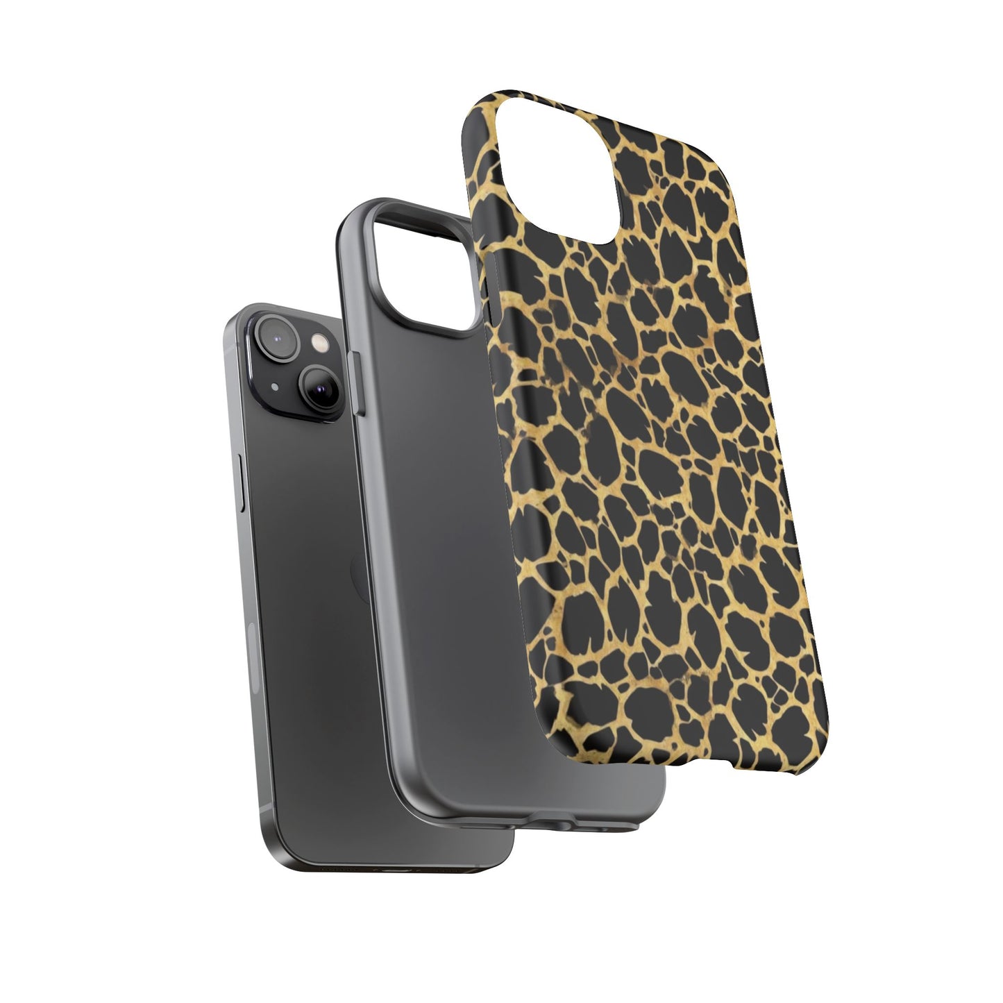Giraffe Print Tough Phone Case — Durable Leopard-Style Protective Cover