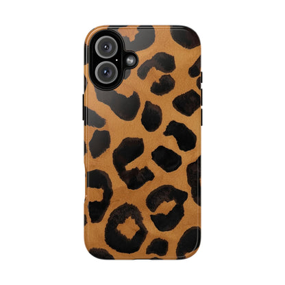 Leopard Print Tough Phone Case — Protective Animal Print iPhone Case