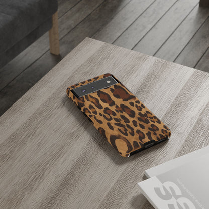 Leopard Print Tough Phone Case — Durable Animal Print Protective Cover