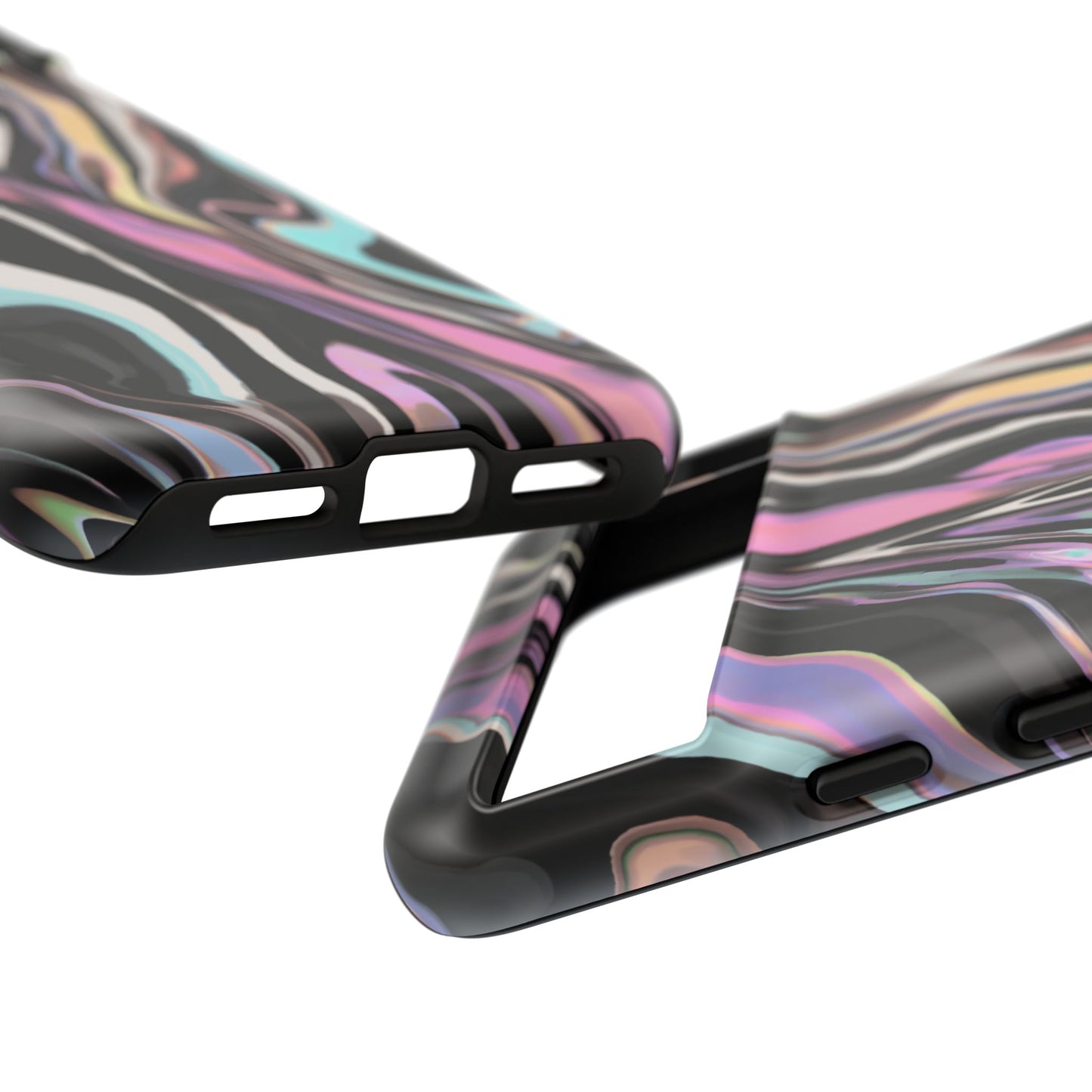 Abstract Marble Tough Phone Case — Pastel Swirl Protective Cover