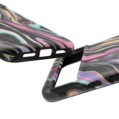 Abstract Marble Tough Phone Case — Pastel Swirl Protective Cover