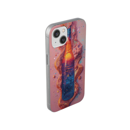 Phone Case — Surreal Sunset Bottle Art Flexible Protective Cover