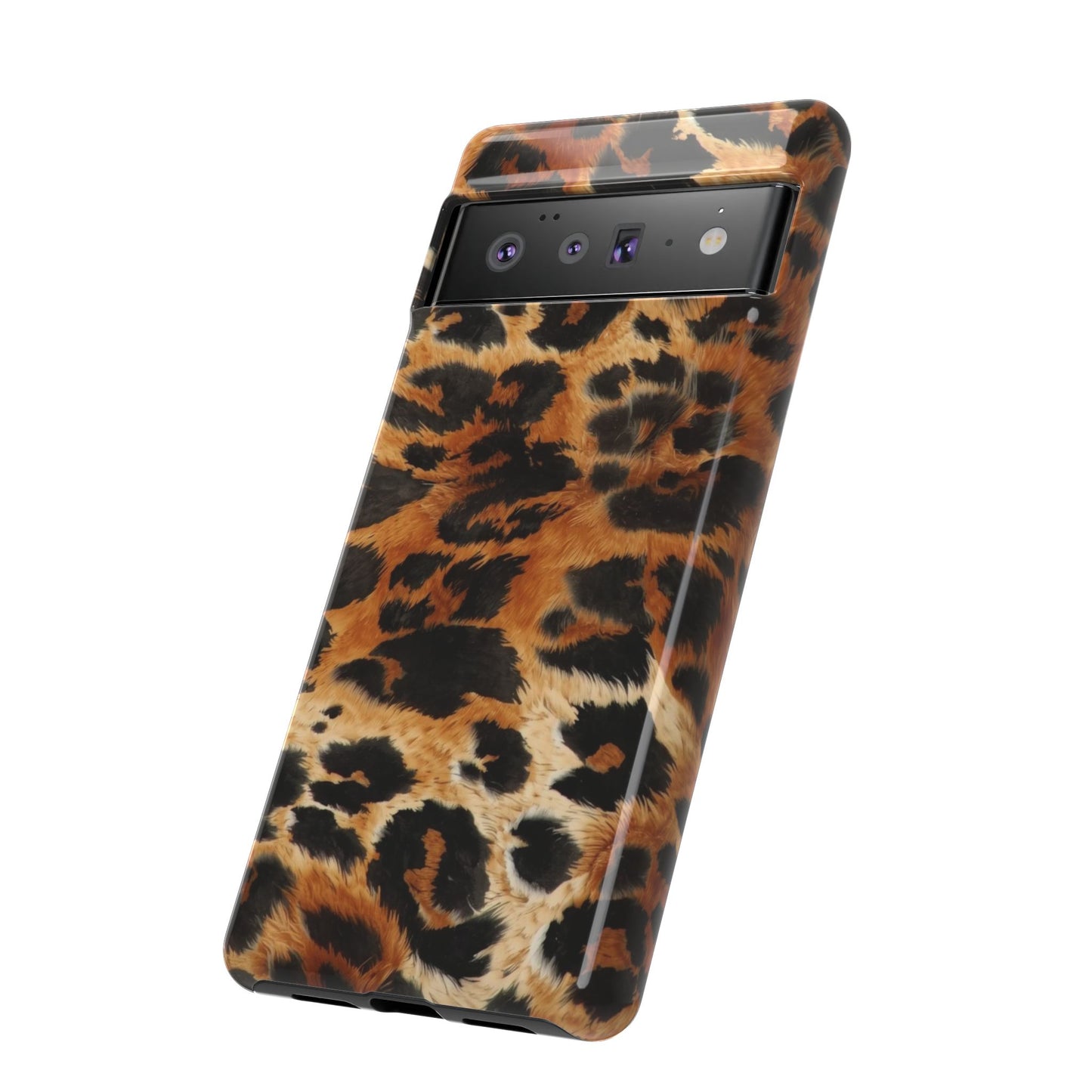 Leopard Print Tough Phone Case – Rugged Protective iPhone Cover