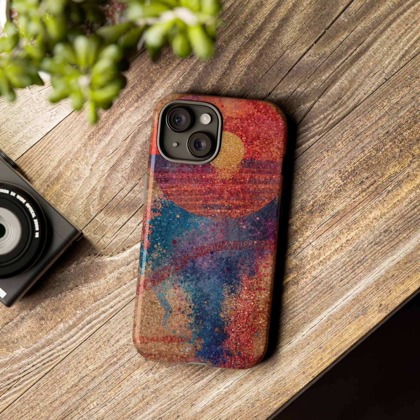 Retro Sunset Tough Phone Case