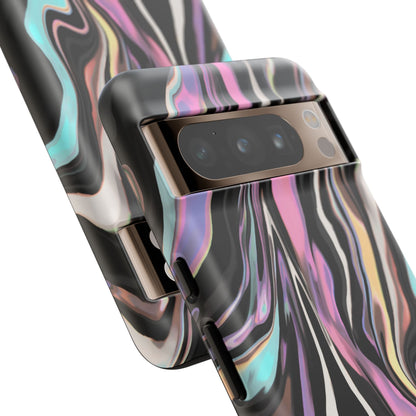 Abstract Marble Tough Phone Case — Pastel Swirl Protective Cover