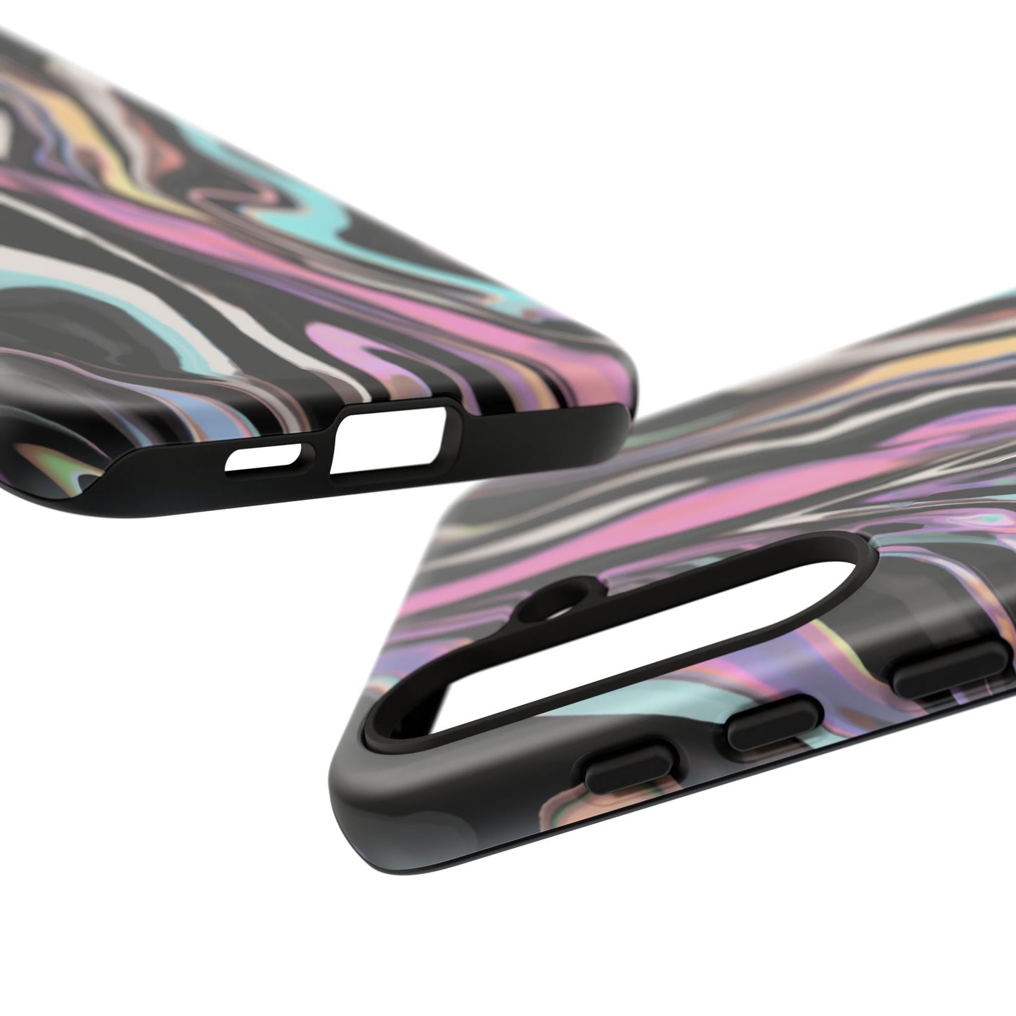 Abstract Marble Tough Phone Case — Pastel Swirl Protective Cover