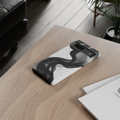 Phone Case — Monochrome Abstract Protective Cover