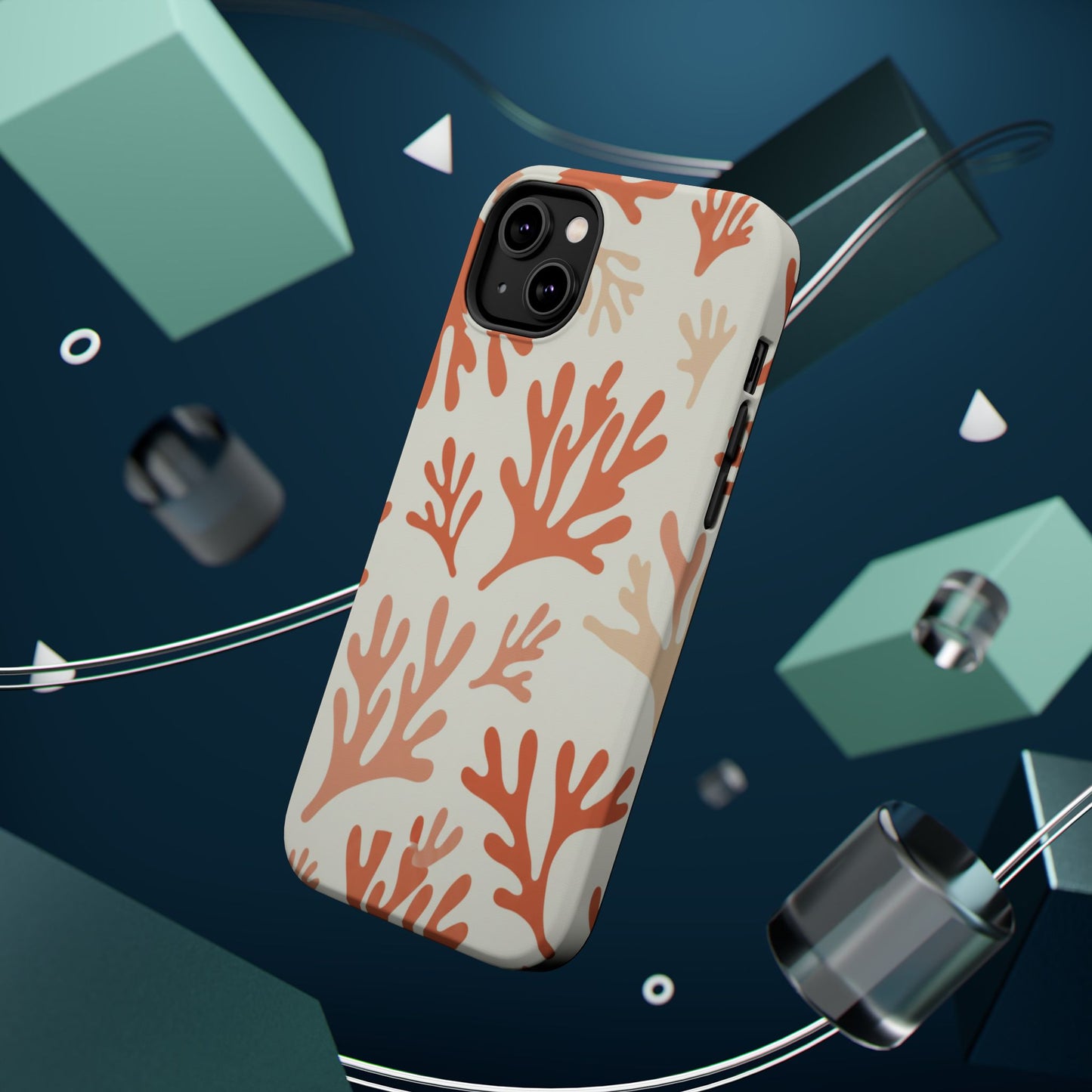 Coral Reef Magnetic Impact Phone Case — Protective MagSafe-Compatible Design