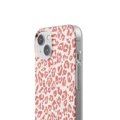 Pink Leopard Print Phone Case – Slim Flexible Protective Cover
