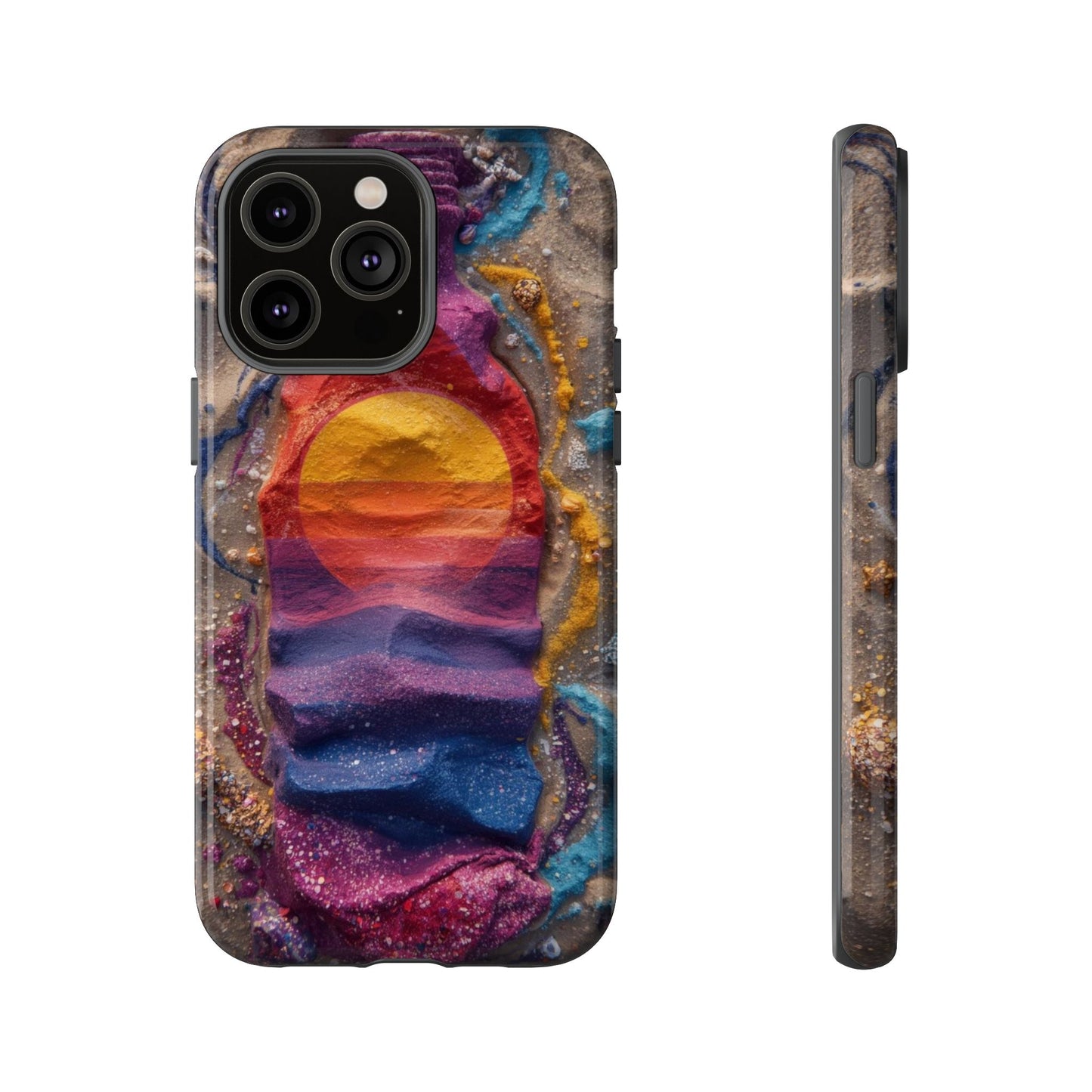 Phone Case — Colorful Sand Art Sunset Tough Protective Case