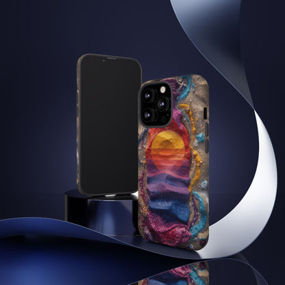 Phone Case — Colorful Sand Art Sunset Tough Protective Case
