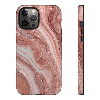 Rose Gold Marble Tough Phone Case