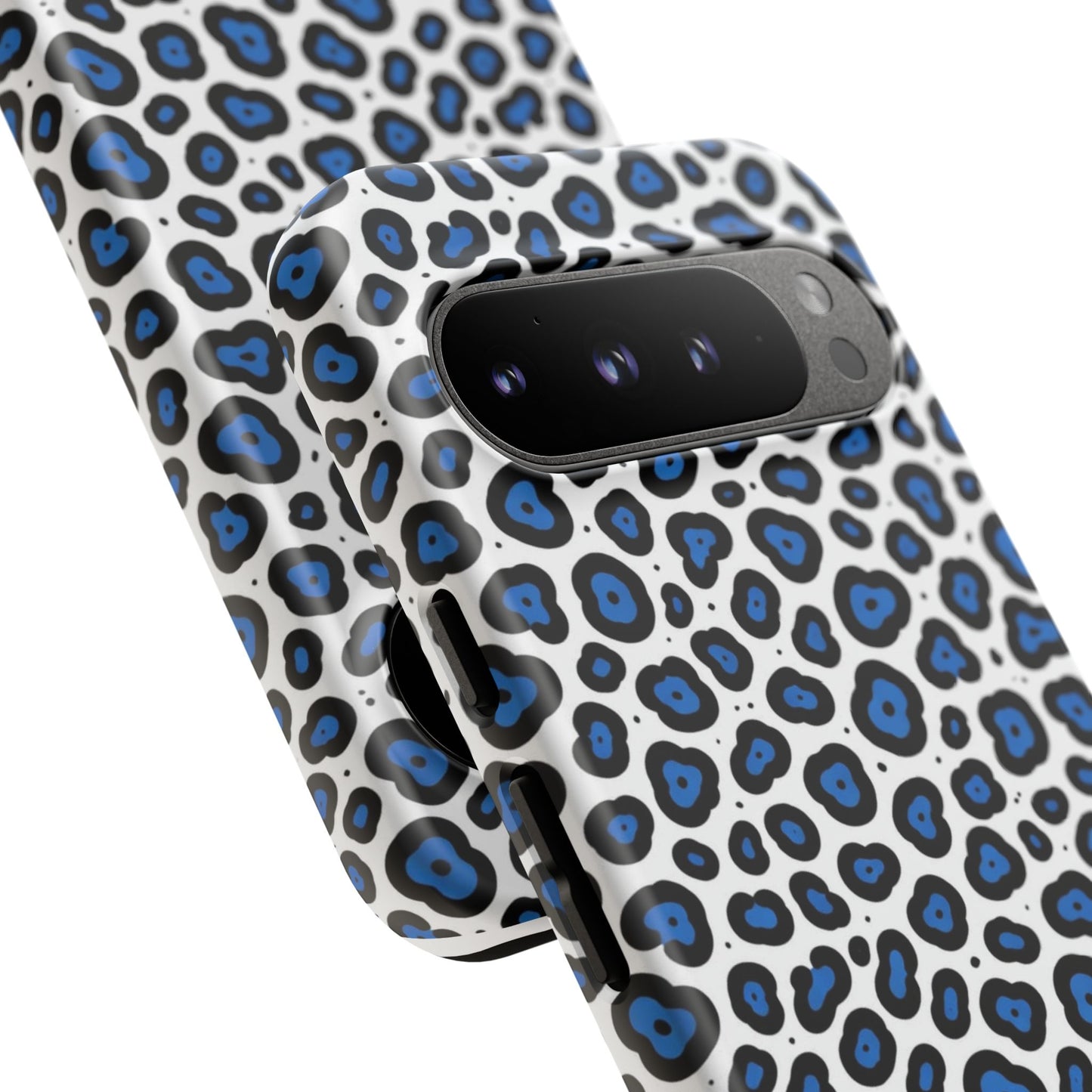 Blue Leopard Print Phone Case – Tough Protective Cover