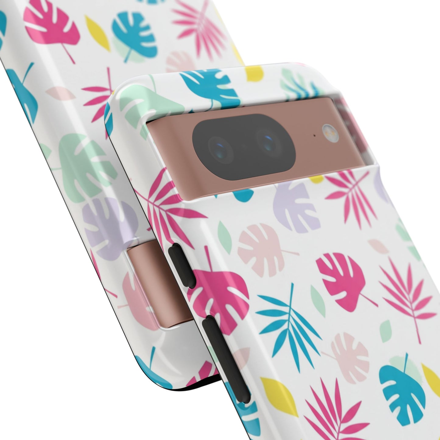 Tropical Leaf Phone Case — Colorful Pastel Monstera & Palm iPhone Case