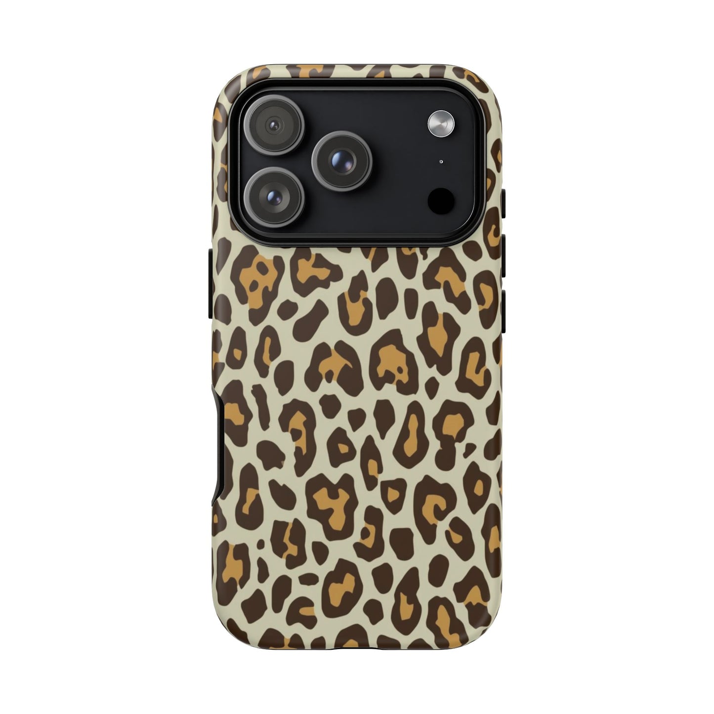 Leopard Print Tough Phone Case — Durable Protective Animal Print Case
