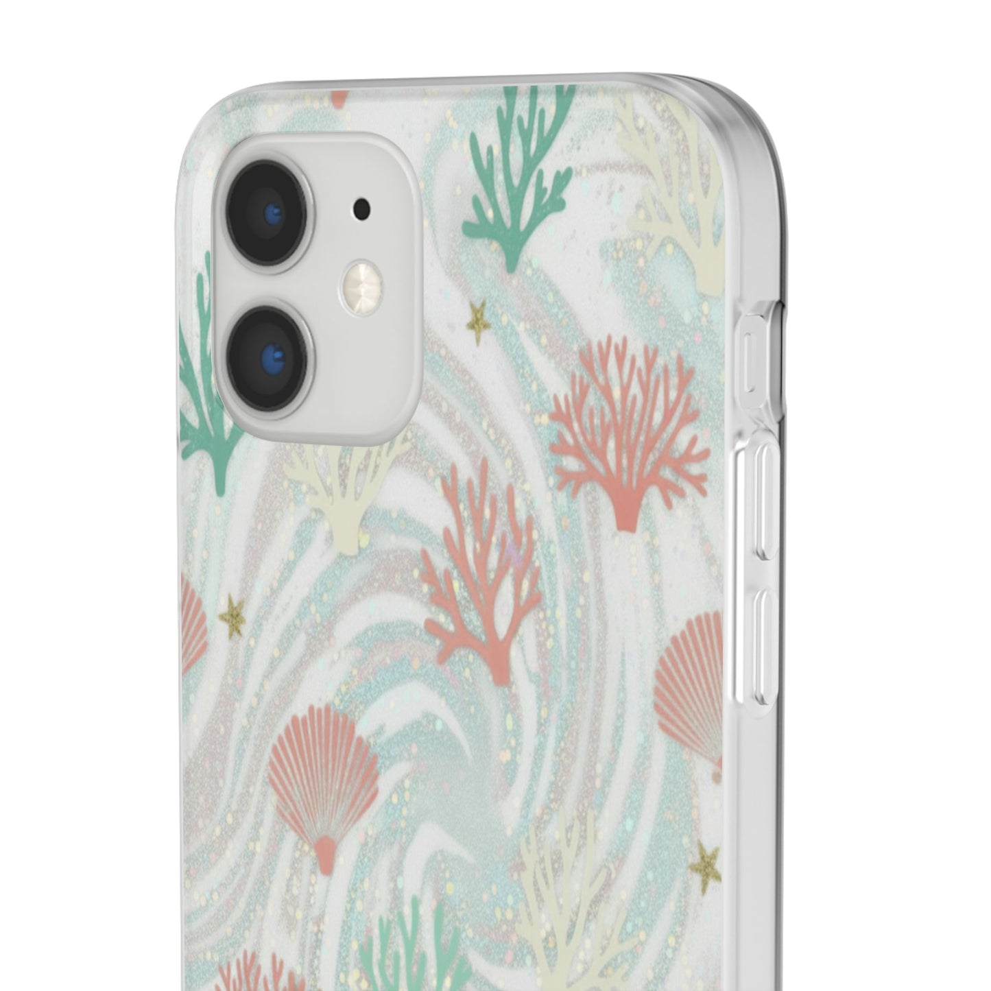 Pastel Seashell Phone Case — Coral Reef Wave iPhone Cover