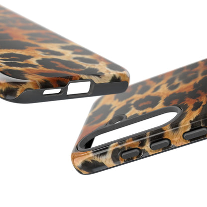 Leopard Print Tough Phone Case – Rugged Protective iPhone Cover