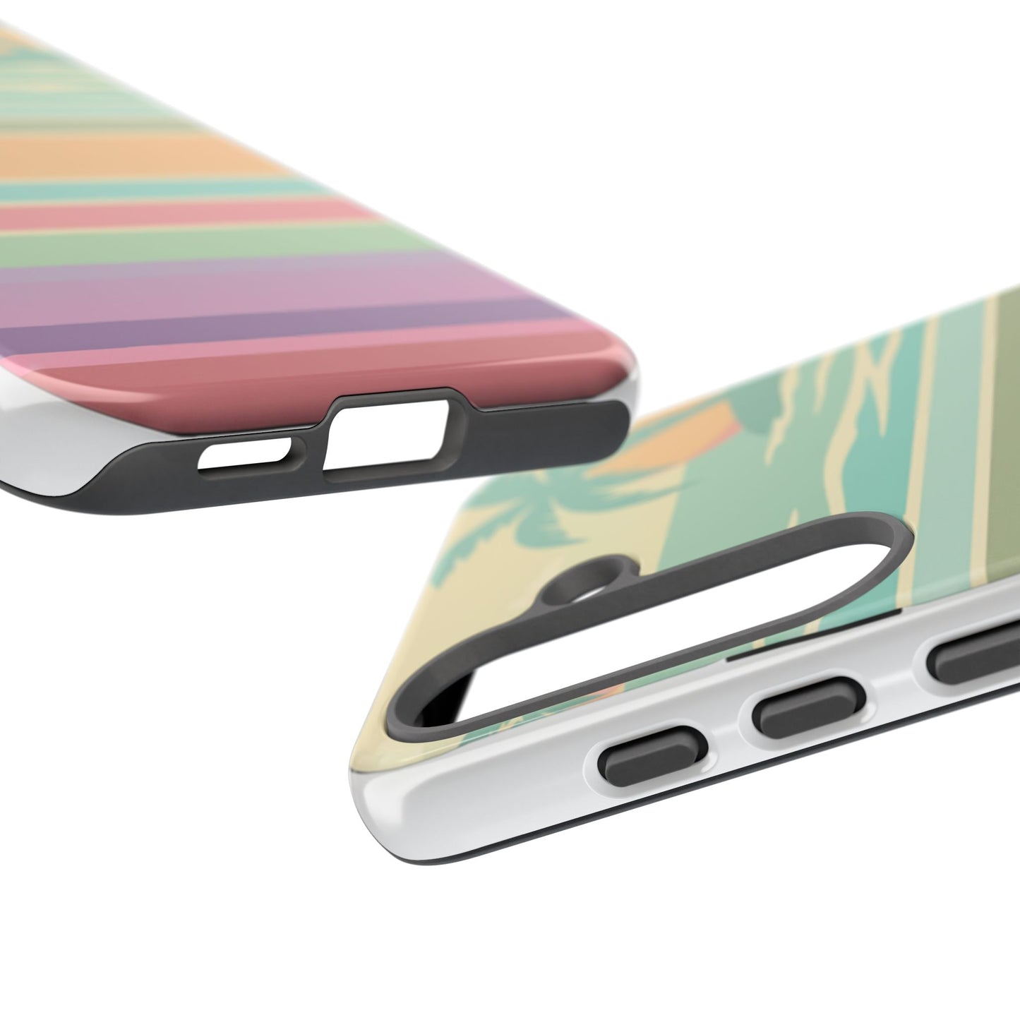 Tough Case — Retro Pastel Sunset Palm Tree Phone Case