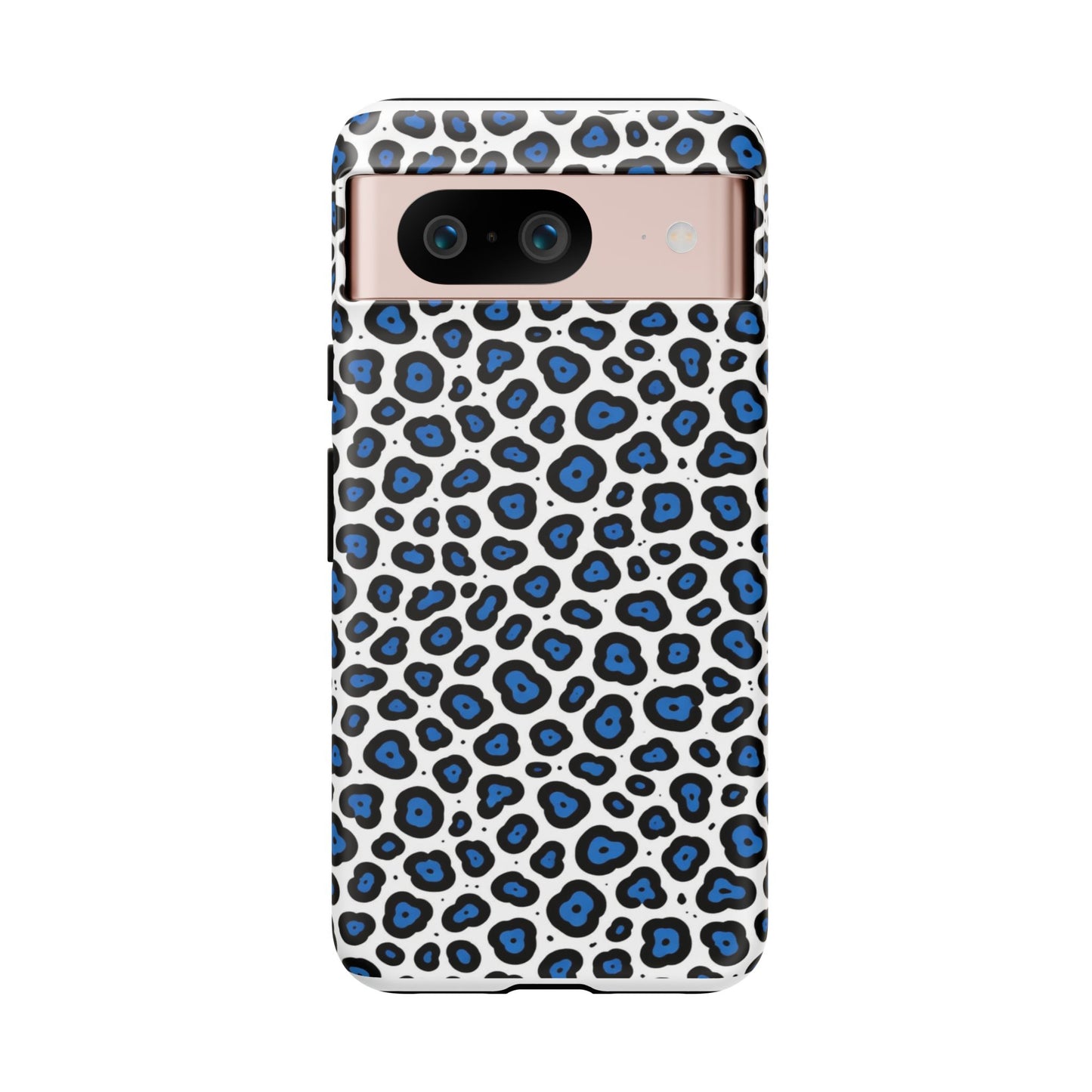 Blue Leopard Print Phone Case – Tough Protective Cover