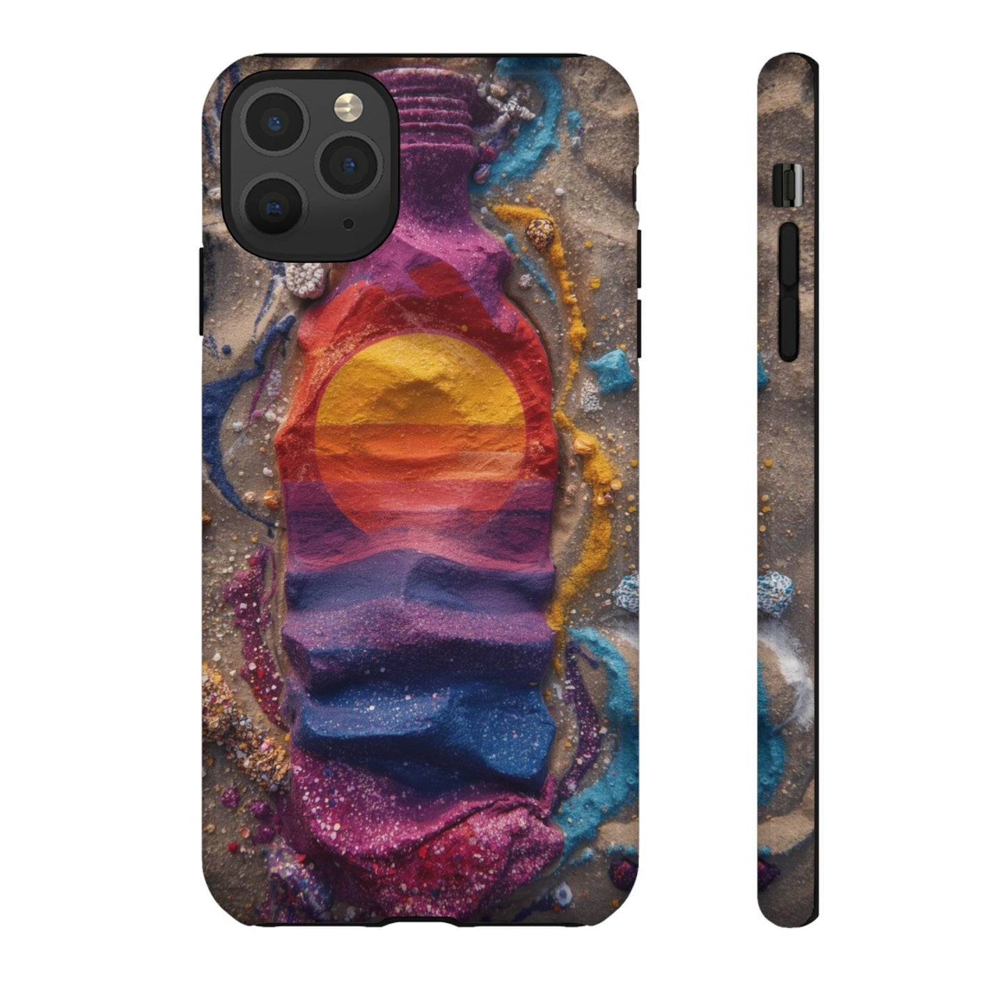 Phone Case — Colorful Sand Art Sunset Tough Protective Case
